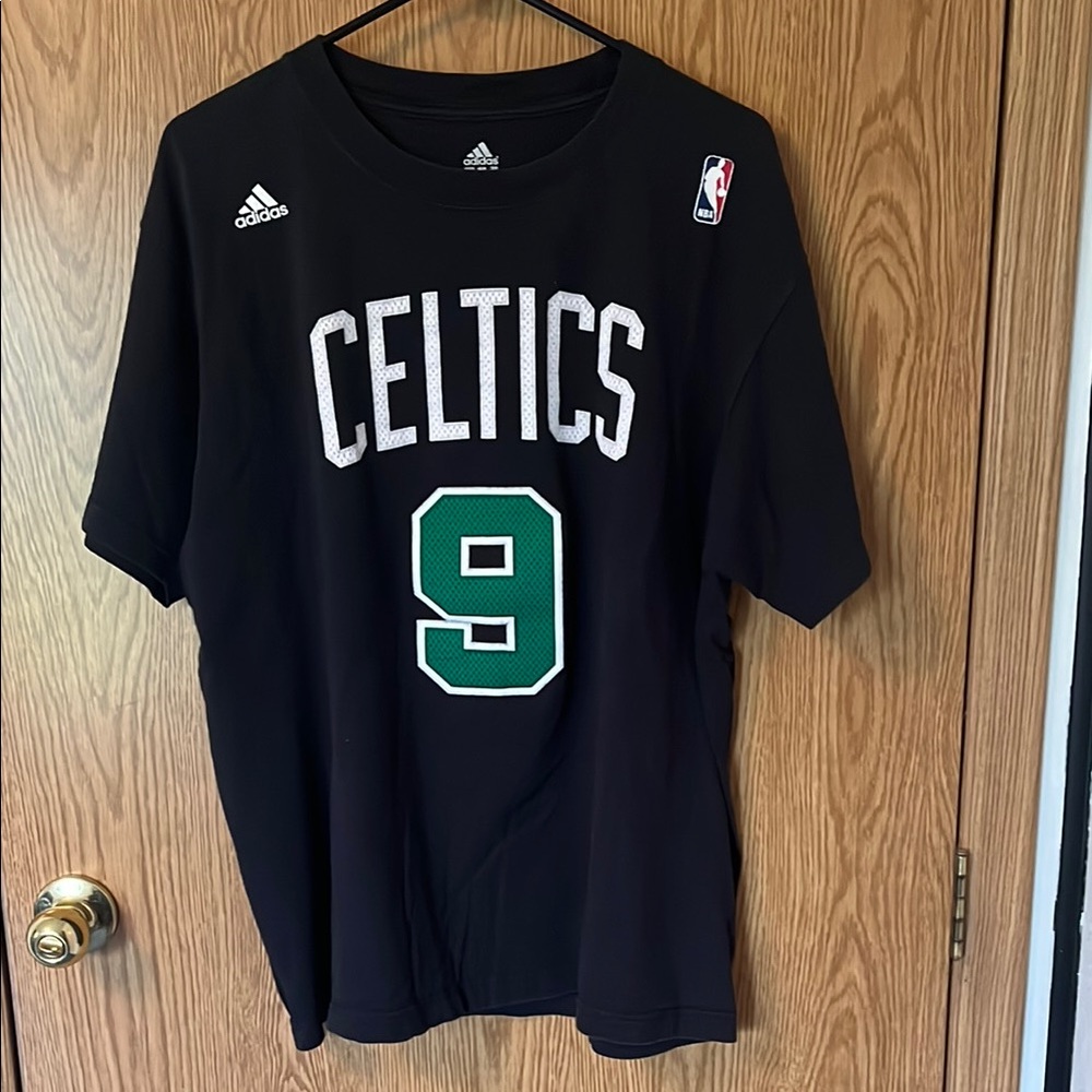 Adidas Black Celtics Tee Rondo Number 9.